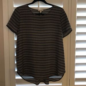 Printed Pullover Blouse